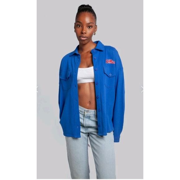 Hype and Vice Jackets & Blazers - Women's University of Mississippi Ole Miss MBA Shirt Jacket - Medium NWT